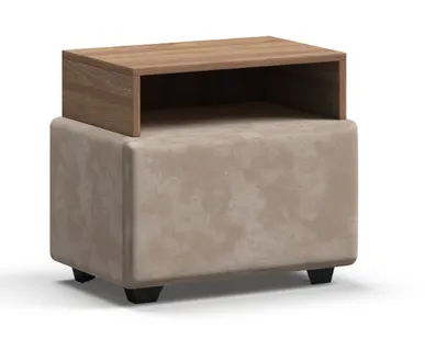 фото Тумба BOSS Alkantara пепел, Орех Селект