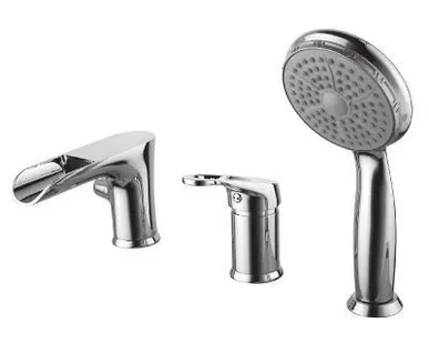 фото Смеситель на борт ванны на 3 отверстия Lemark Omega LM3145C Lemark