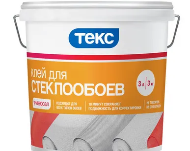 фото Клей Для Стеклообоев ТЕКС УНИВЕРСАЛ 10л/10кг