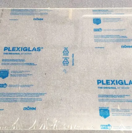 Фото №0 Оргстекло (акриловое стекло) PLEXIGLAS Прозрачное 3 мм (1,525*2,05 м)