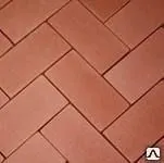 фото Брусчатка "Кирпичик" 200х100х60 Красный, м2