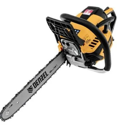 Фото №0 Пила цепная бензиновая DENZEL DS-4516, шина 40 см, 45 см3, 2,5 л.с, шаг 0,325, 64 звена