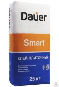 фото Клей для плитки и укладки керамогранита на пол Dauer "SMART" ( 25 кг 0