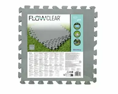 фото Мягкая модульная подстилка под бассейн 50х50см "Пазл" 9шт