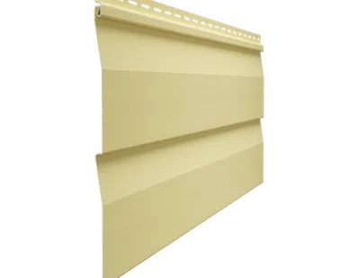 фото Сайдинг Docke Корабельный брус D4, 5D Лимон Деке Стандарт виниловый