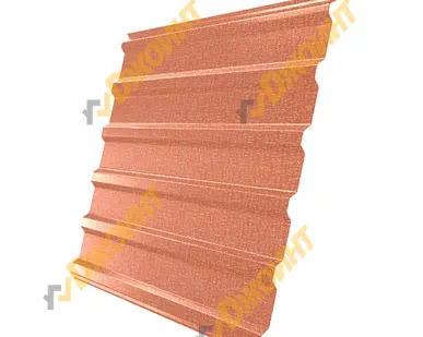 фото Профнастил МП-20 0,5 TEXTURVIK RAL 8004 терракотовый