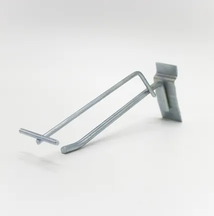 Фото №0 Крючок на экономпанель одинарный с ценникодержателем 150мм, d=6мм, цинк