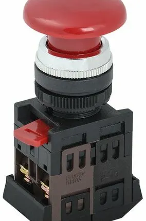 Фото №0 Кнопка АЕА-22 "Грибок" красный d22мм 1з 1р BBG30-AE...