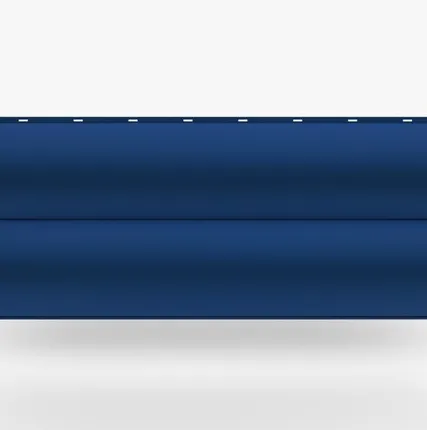 Фото №0 Сайдинг Металлический сайдинг «Бревно» 0.47-0.50 мм RAL 5005, Сигнально-синий