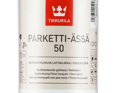 фото Лак акрилатный PARKETTI-ASSA 50 полуглянцевый 1 л Tikkurila