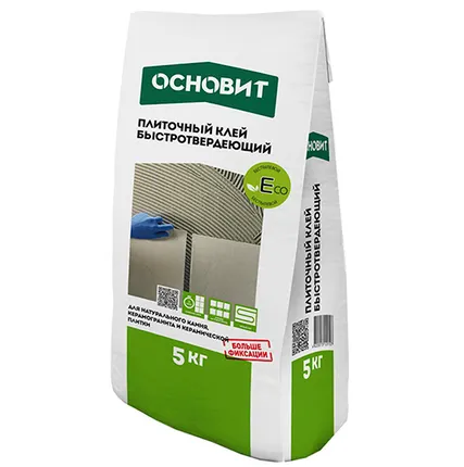 Фото №0 Плиточный клей беспылевой ОСНОВИТ гранит Экспресс ГРАНИПЛИКС AC15 R Ld, 5 кг