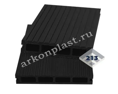 фото Террасная доска 22х140 мм из МПК ARTE черная, пог.метр