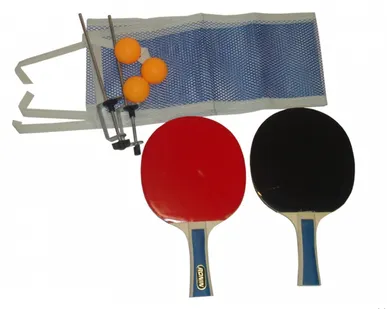 фото Набор для настольного тенниса 2 ракетки, 3мяча, сетка, стойка.