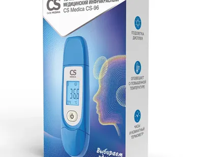 фото CS Medica CS-96 термометр электронный медицинский инфракрасный бесконтактный