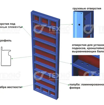 Фото №1 Щит линейный "Техно" ST-120 0,85 х3,0