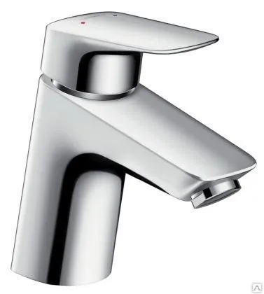 Фото №0 Смеситель для раковины 70, без донного клапана Hansgrohe Logis 71071000 H