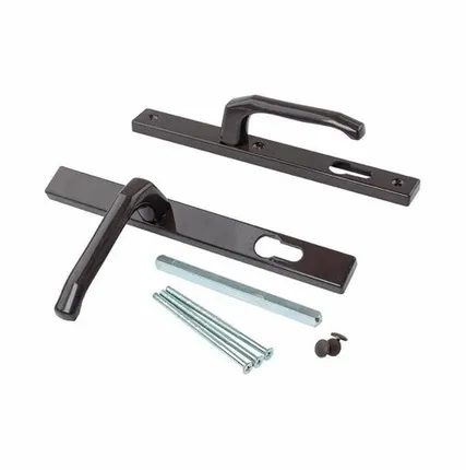 Фото №0 Гарнитур нажимной подпружиненный 26/92мм (3 винта) Корич. RAL8019