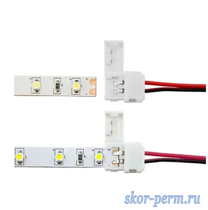 Фото №2 Коннектор LED-ленты 8 мм, 2 pin 3528 двухсторонний