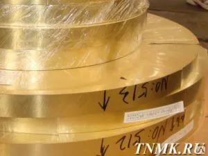 фото Лента латунная 0.8х200 Л63М ГОСТ 2208-2007