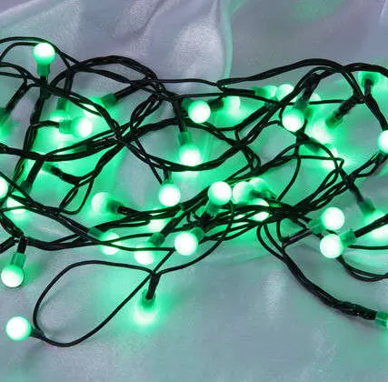 Фото №0 Гирлянда "Цветные шарики" LDBL048G-10-C 48 светодиод. контроллер 2.4м зел SHLights 4610003324971