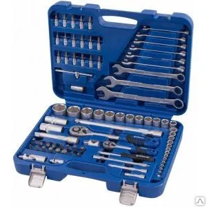 Фото №0 Набор универсального инструмента 1/4 и 1/2, 82шт, кейс кобальт 010104-82