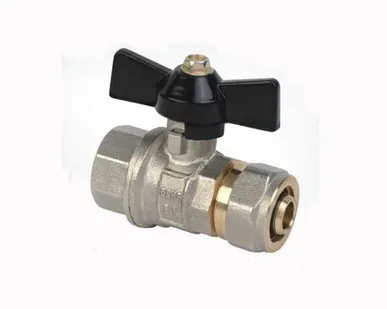 фото Кран шаровый для МП труб гайка-цанга 3/4х20