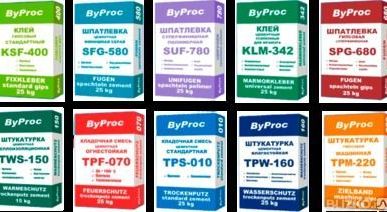 фото Плиточныя клея ByProc KLU-330