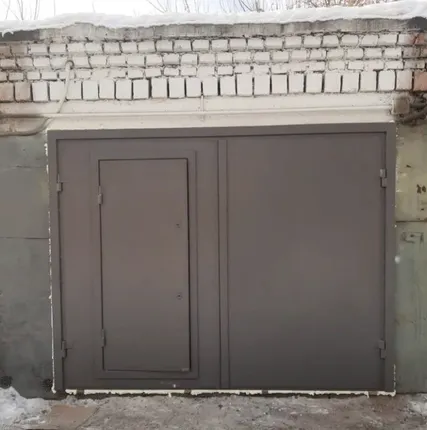 Фото №2 Металлические гаражные распашные ворота на заказ