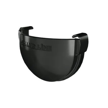 Фото №0 Заглушка желоба Дизайн 135 ПВХ GL черный (RAL 9005)