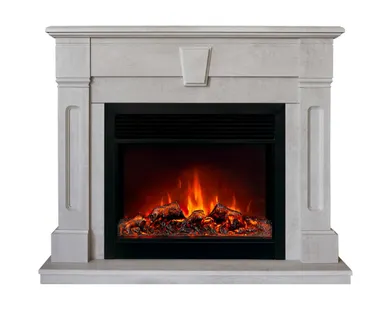 фото Каминокомплект KELLIE 25,5/26 WT-F715 + Электроочаг MOONBLAZE DELUXE-S LT BL (MB1)