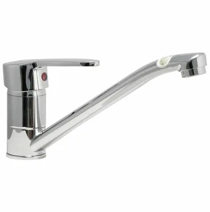 Фото №0 Дисма Смеситель для кухни "Juguni" одноручный, с гибкой подводкой, литой поворотный излив 250 мм 0402.602