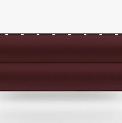 Фото №0 Сайдинг Металлический сайдинг «Бревно» 0.47-0.50 мм RAL 3005, Винно-красный