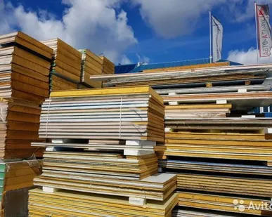 фото Сэндвич панели ппу100 б/у,2,42 м