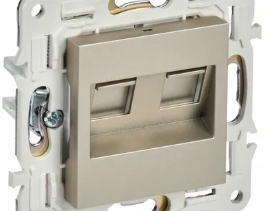 фото SKANDY Розетка компьютерная двойная RJ45 кат.5E SK-K03Sh шампань IEK