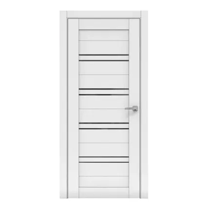 Фото №0 дверь межкомнатная со стеклом бизнес парк crystal 51, белый софт, 800*2000мм.