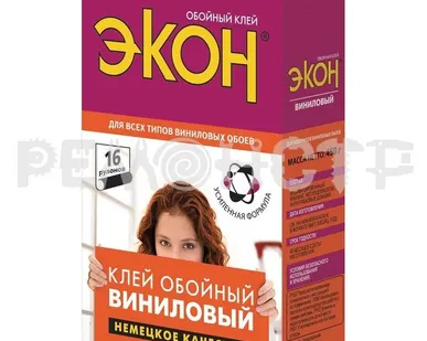 фото Клей обойный ЭКОН Виниловый, 450 г (1830424) (12) В,С ТЗХ