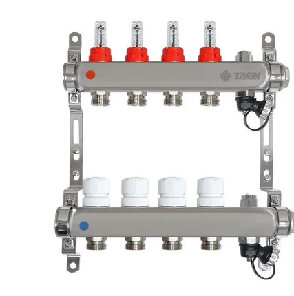 Фото №0 Коллектор (коллекторная группа) на 4 выхода Taen с расходомерами (для теплого пола)