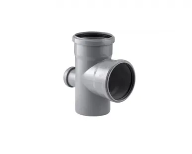 фото Крестовина одноплоскостная 110/110/50 (87.5°) для внутренней канализации РосТурПласт