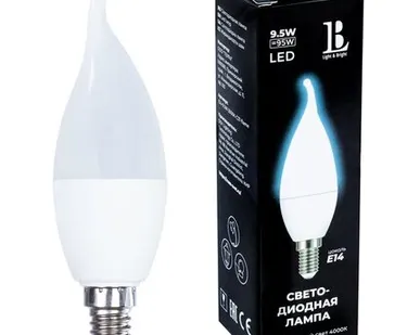 фото Светодиодная лампа L&B 9W 950Lm 4000K E14 E14-9,5W-4000К-C37-flame