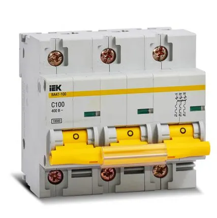 Фото №1 Выключатель автоматический ВА47-100 3Р 40А 10кА х-ка С ИЭК