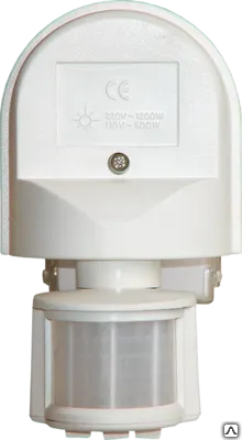 Фото №0 Датчик движения 180° 1100W ДД 009 черный IP 44, дальн. 12 м ИЭК