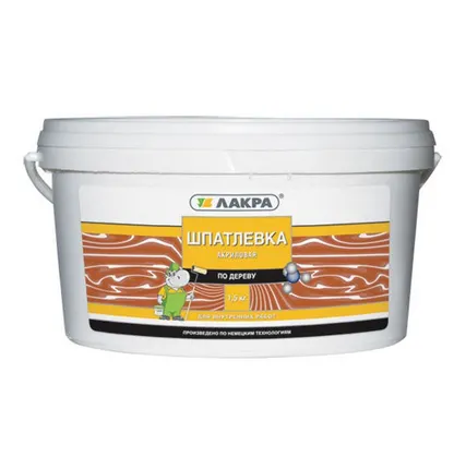 Фото №0 Шпатлевка по дереву 1,5кг береза Лакра