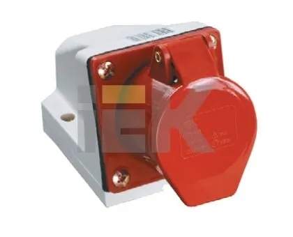 Фото №0 Розетка для монтажа на поверхность 16A, 3P+E, 380V, IP44 ССИ-114 PSR12-016-4 IEK (ИЭК)