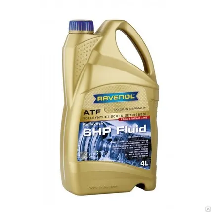 Фото №0 Синтетическая трансмиссионная гидрав. жидкость Ravenol ATF 6 HP Fluid 4л.