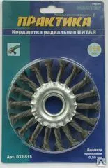 фото Кордщётка для МШУ радиальная витая 125х22 мм