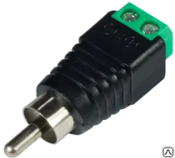 фото Разъем TS RCA штекер с клеммной колодкой