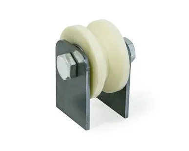 фото РОЛИК КАПРОЛОН D 70ММ ПОД ТРУБУ КРУГЛУЮ 40ММ НА ПЛАСТИНАХ