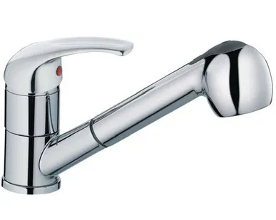 фото Смеситель для кухни HAIBA 6013 выдвижная лейка