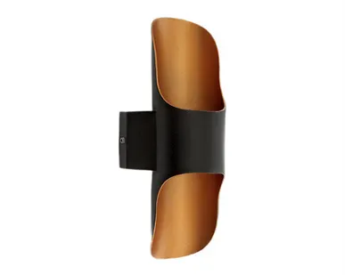 фото Светильник настенный IMEX LED 2х5W 4000K, 220V IP54, черный, матовое золото