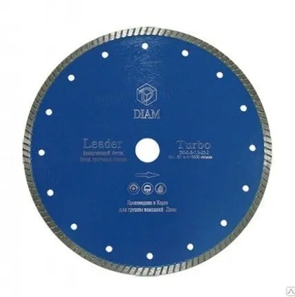 Фото №0 Алмазный круг для "сухой" резки Turbo Leader H10 180